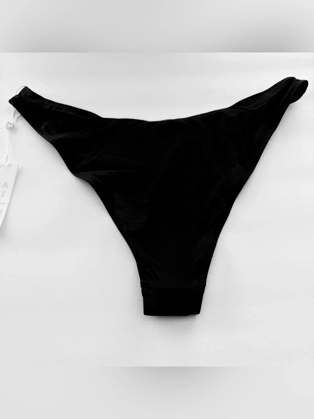 Frankies Bikini Dove Classic Bikini Bottoms  Black XL NWT